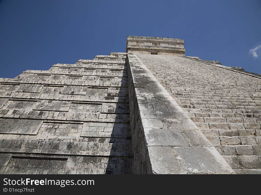 Main Pyramid at Chichen Itza... its a a large pre-Columbian archaeological site built by the Maya civilization located in the northern center of the Yucatán Peninsula, in the Yucatán state, present-day Mexico.