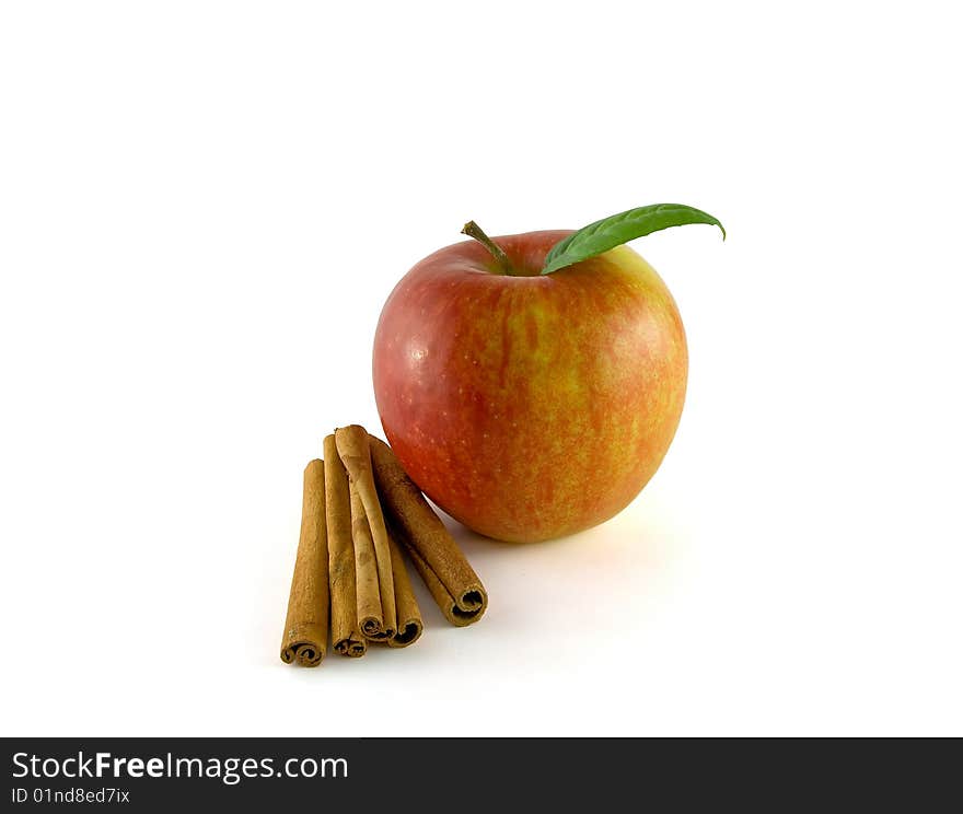 Apple with cinnamon