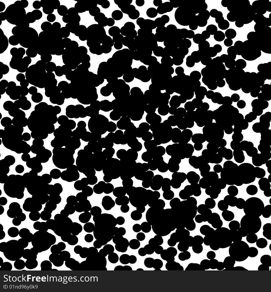 Seamless wallpaper pattern with round black design. Seamless wallpaper pattern with round black design