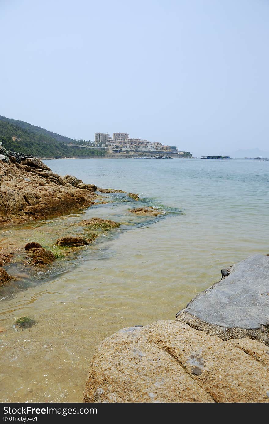 Sea and Ocean with blue sky