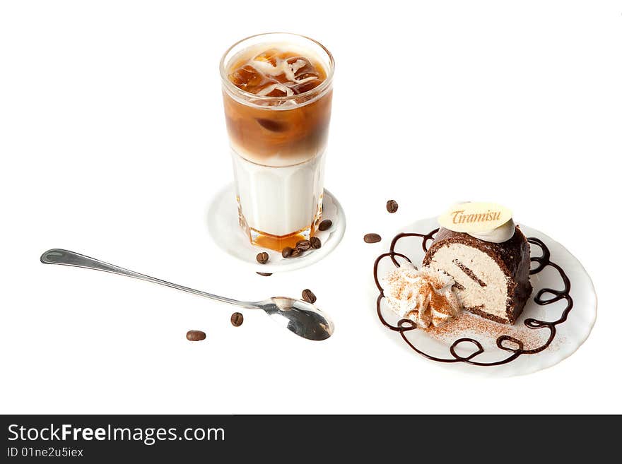 Coffee Cocktail With Cake