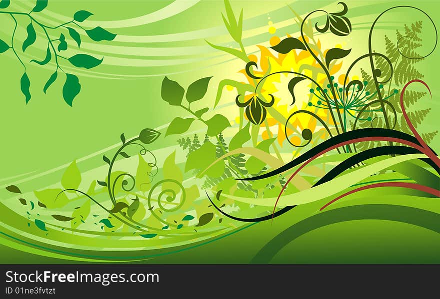 Abstract green background, vector eps. Abstract green background, vector eps