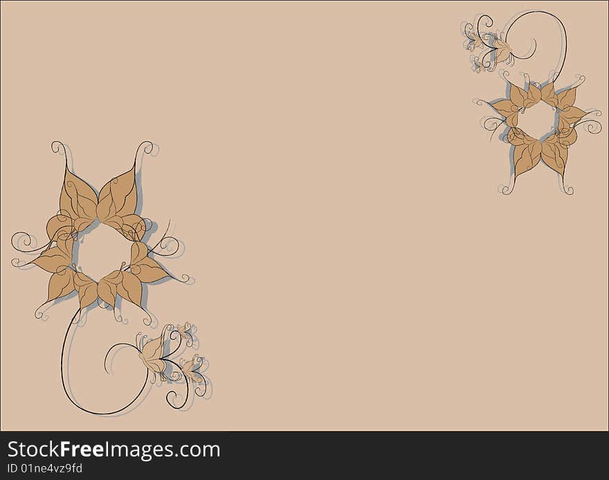 Vector illustration of style floral design background. Vector illustration of style floral design background