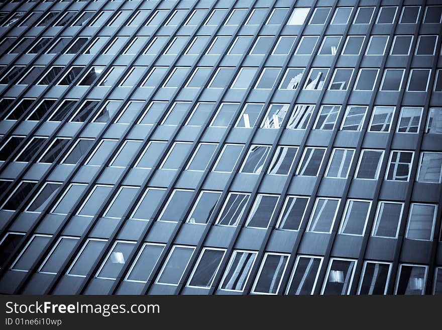 One of the Sydney's tallest skyscrapers, close up windows.