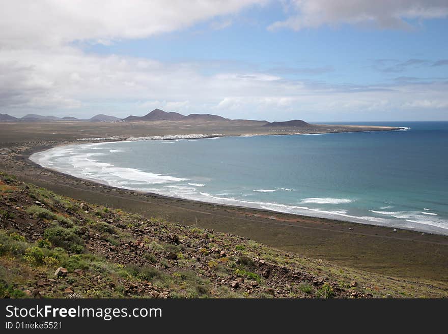 Famara beach,  Lanzarote