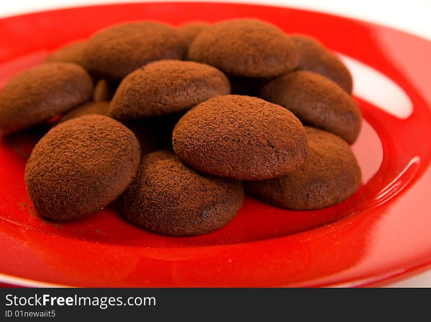 Chocolate truffle cookies