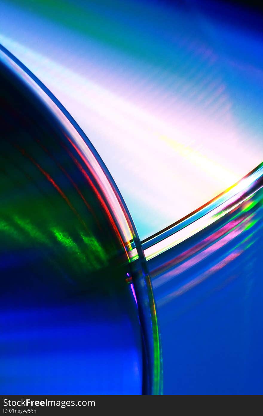 Sunrays on macro compact disks