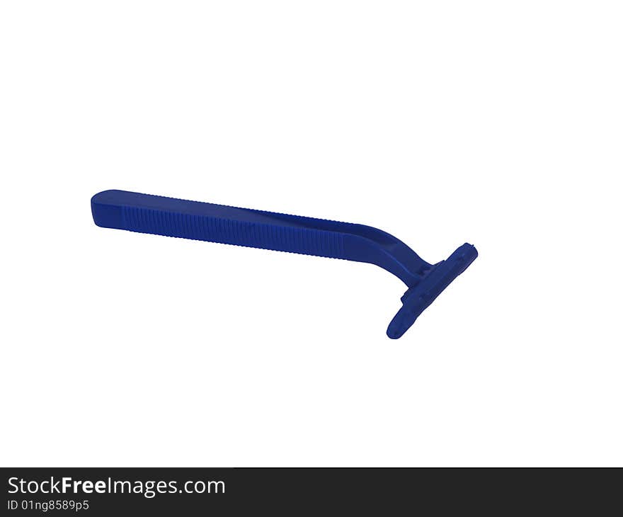 Disposable razor isolated on white background. Disposable razor isolated on white background