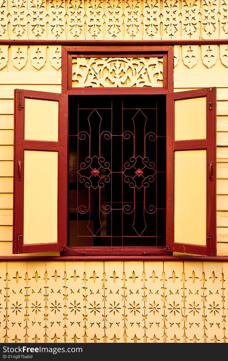 Window and wood carving