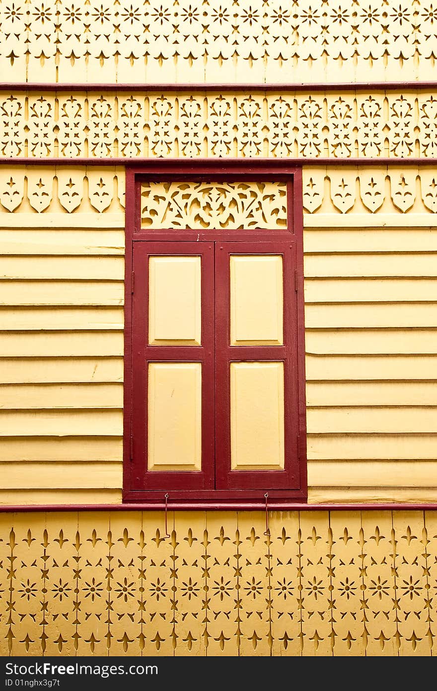 Window and wood carving