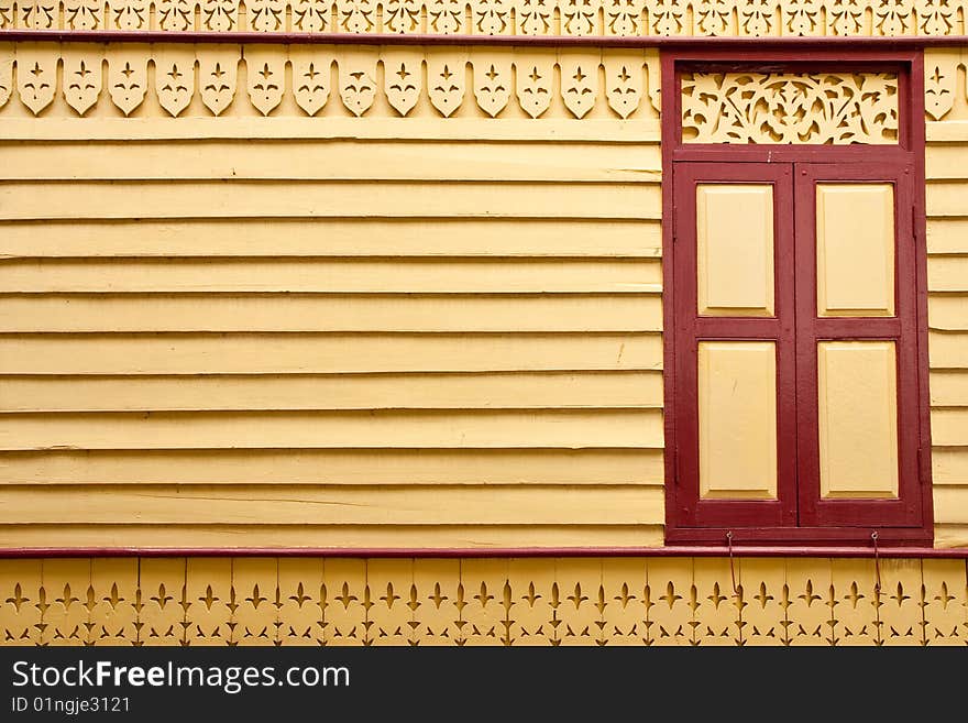 Window and wood carving