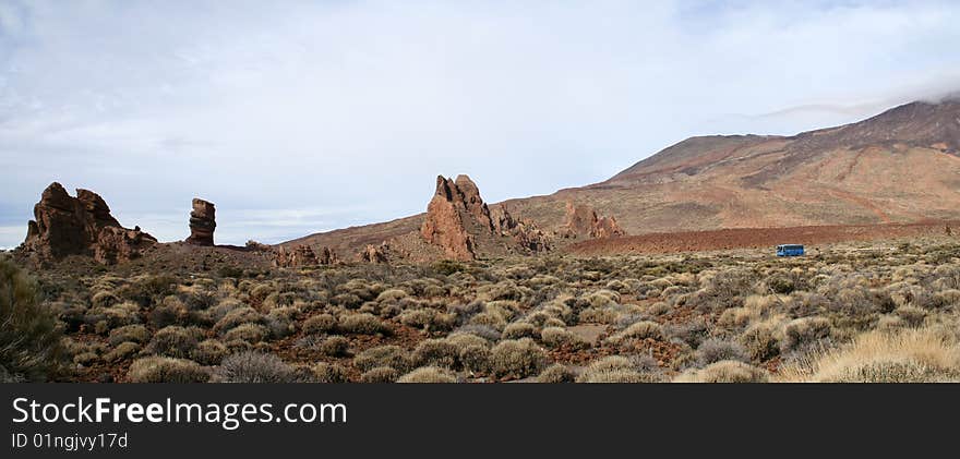 Panoramic View Of The Teide