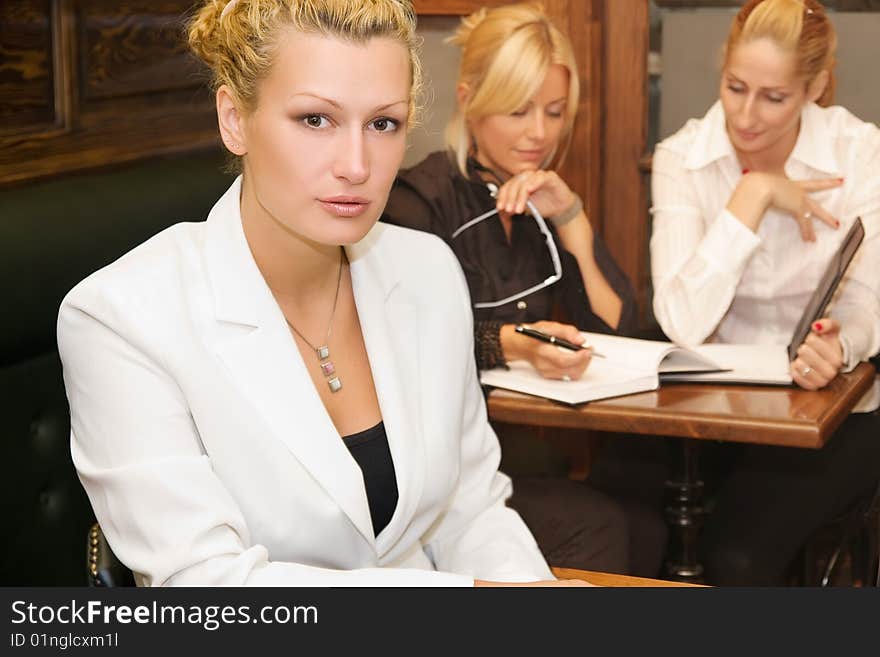 Business women working together in the office. Business women working together in the office