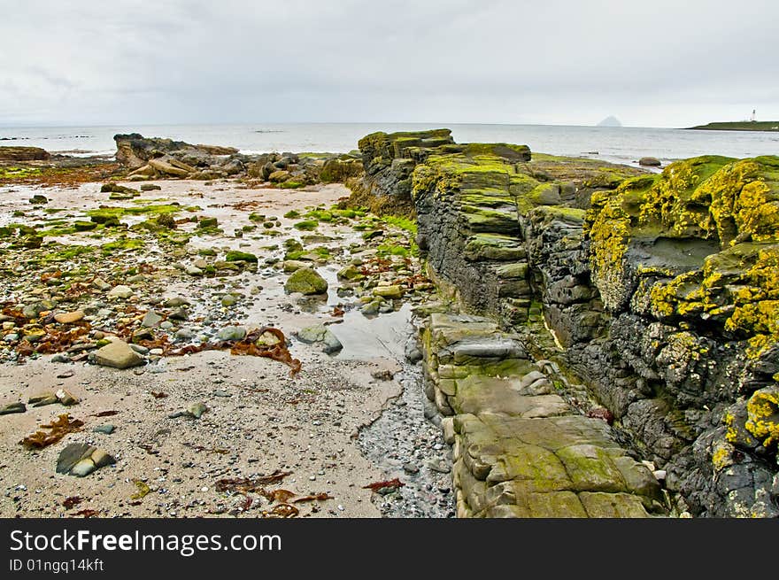 View down dyke on Arran coast