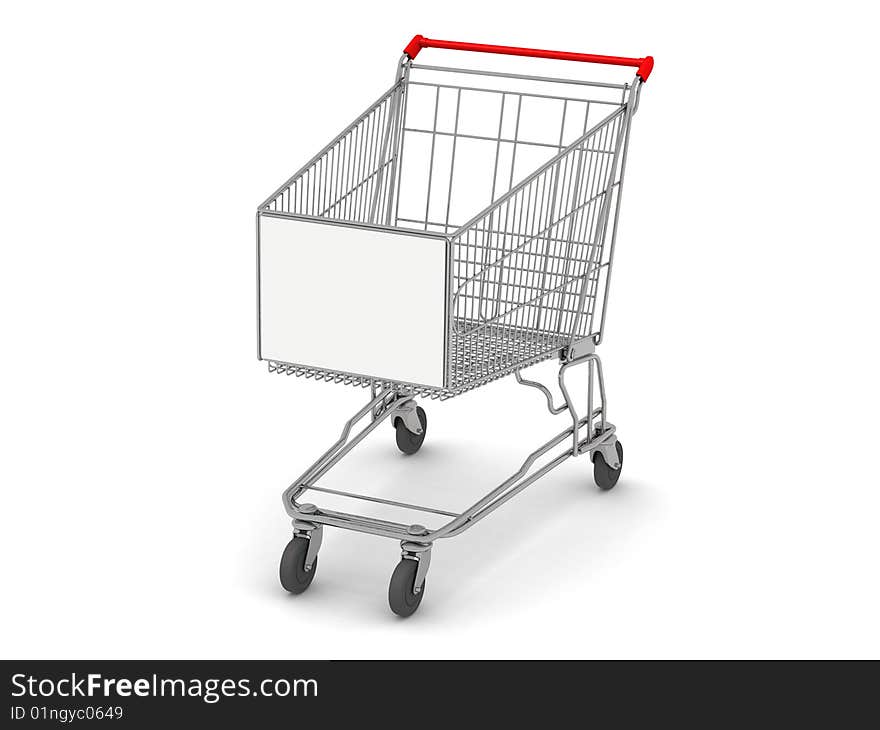 Shopping Cart With Space For Text