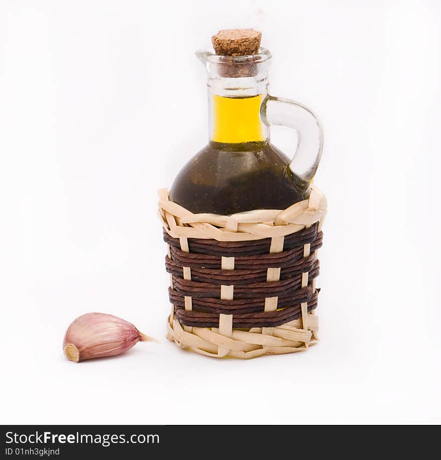 Oil and garlic