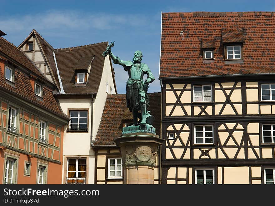 The quaint town of Colmar France boasts its La Petit Venice, or Little Venice, which is seen here with half-timbered houses and one of its canals. The quaint town of Colmar France boasts its La Petit Venice, or Little Venice, which is seen here with half-timbered houses and one of its canals.