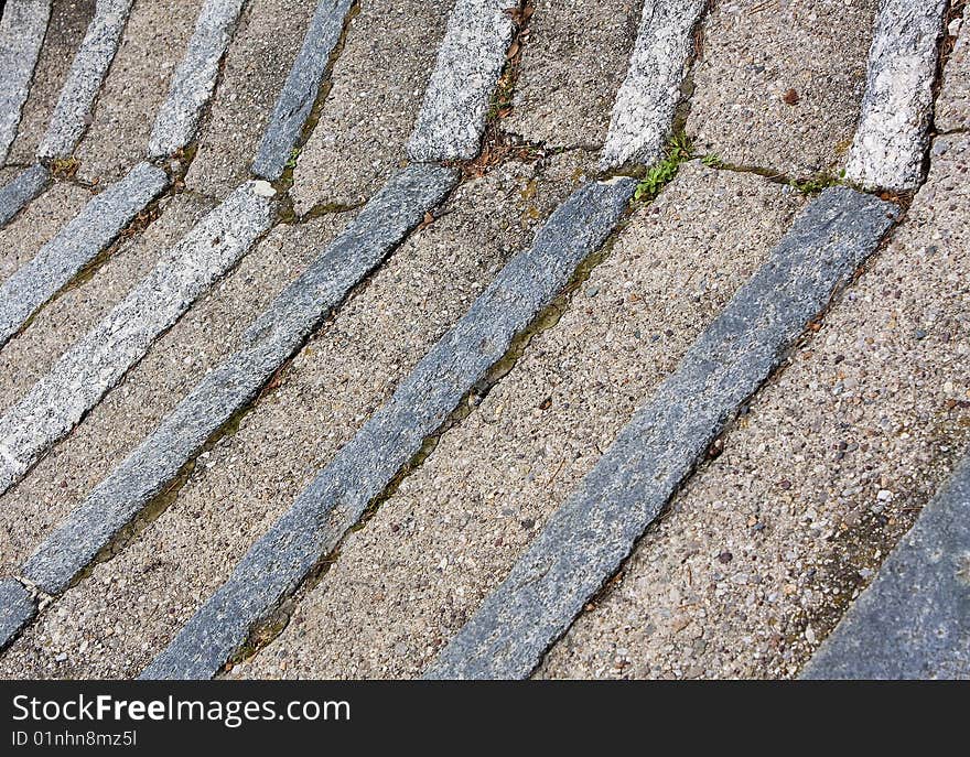 Stone staircase view from above. Stone staircase view from above