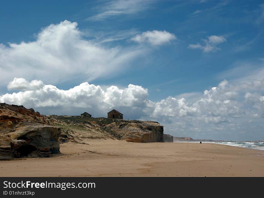 A beauiful D'el Rey beach,situated in Portugal.