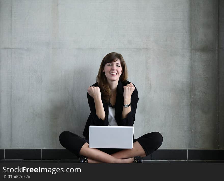 Woman With Laptop