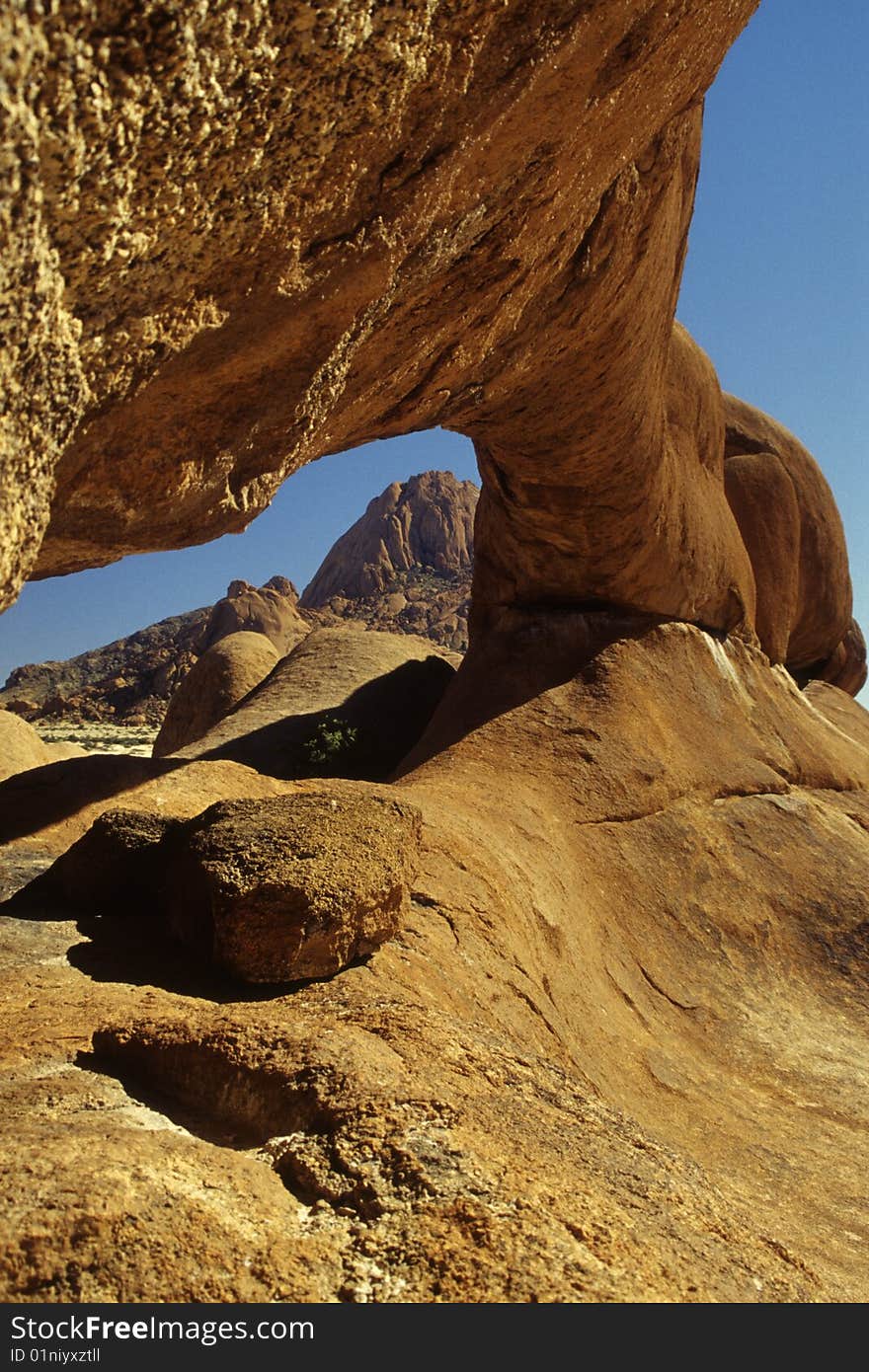 Natural arc in Spitzkoppe, Namibia. Natural arc in Spitzkoppe, Namibia