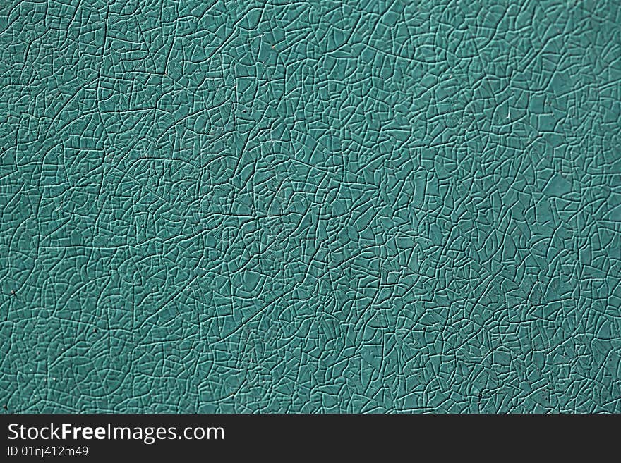 Macro of green leather texture