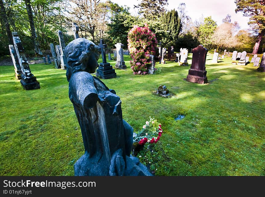 Graves in Cemetery