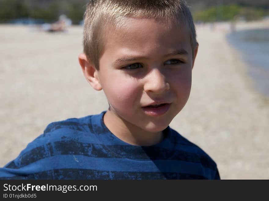 Cute Boy Looking Away