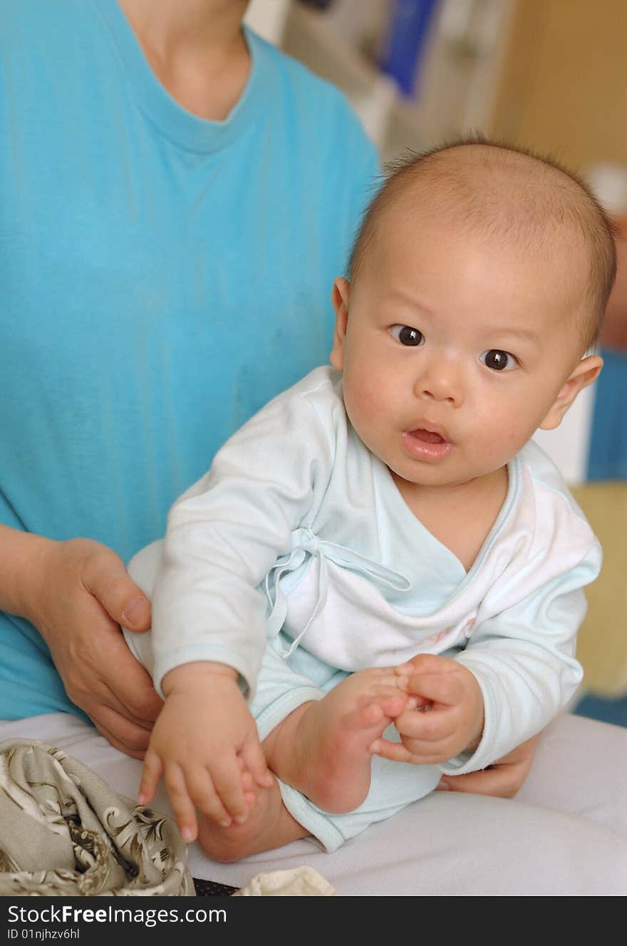 It is a cute chinese baby. he is 5 months. It is a cute chinese baby. he is 5 months.