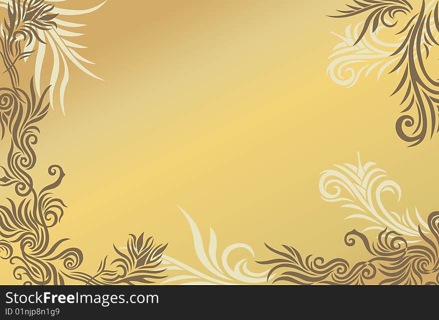 Sand Floral Background