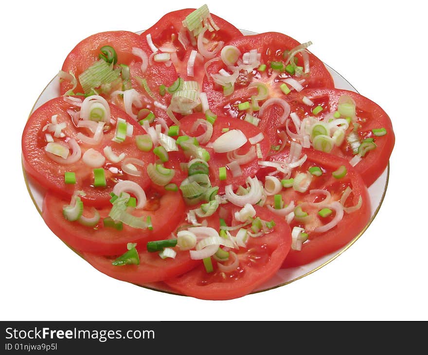 Plate full of vegetables a white background. Plate full of vegetables a white background