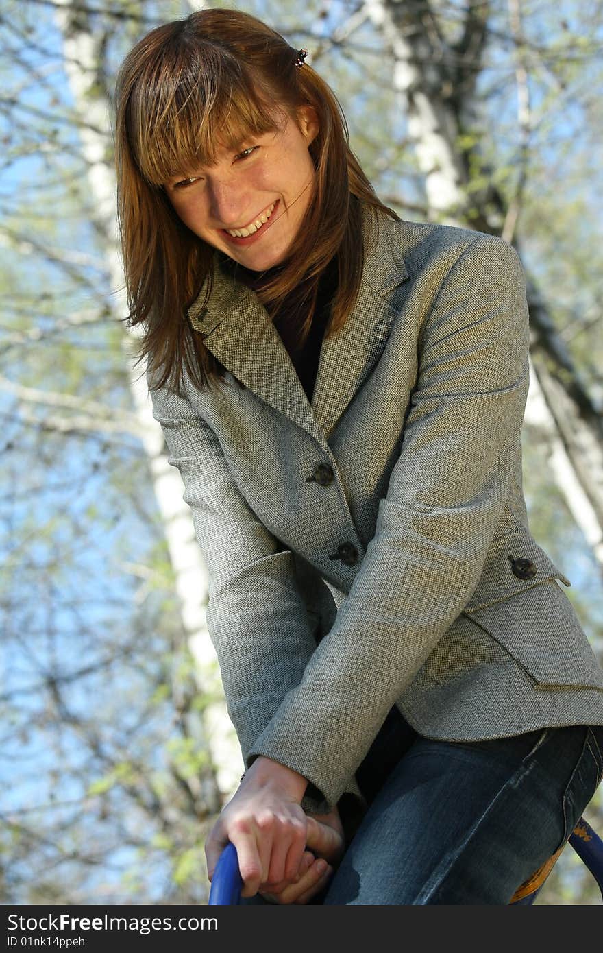 Woman On A Swing