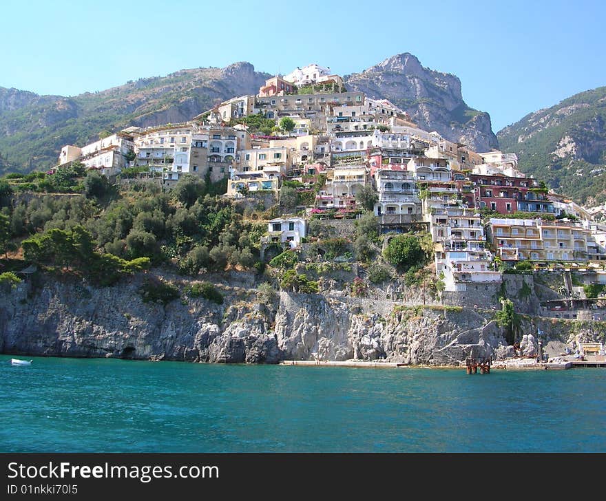 Good place in italy from a boat. Good place in italy from a boat