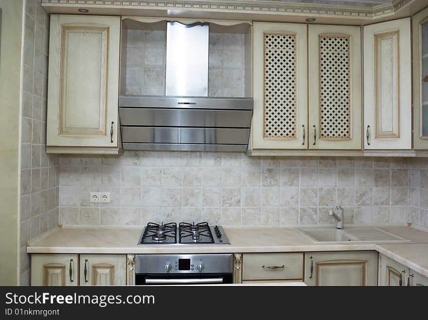 Elegant kitchen in a modern house