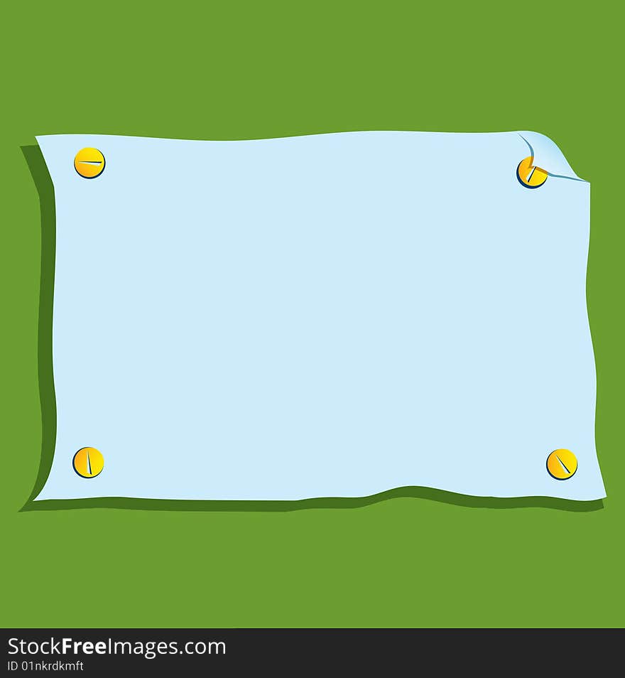 Blank paper on white background, vector 1. Blank paper on white background, vector 1