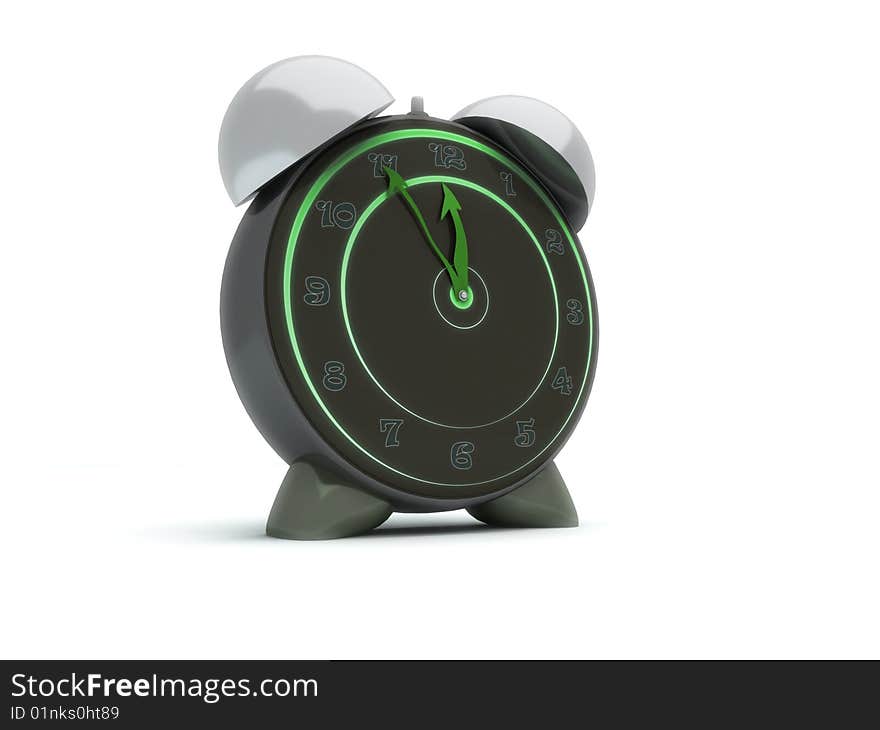 Green Alarm Clock