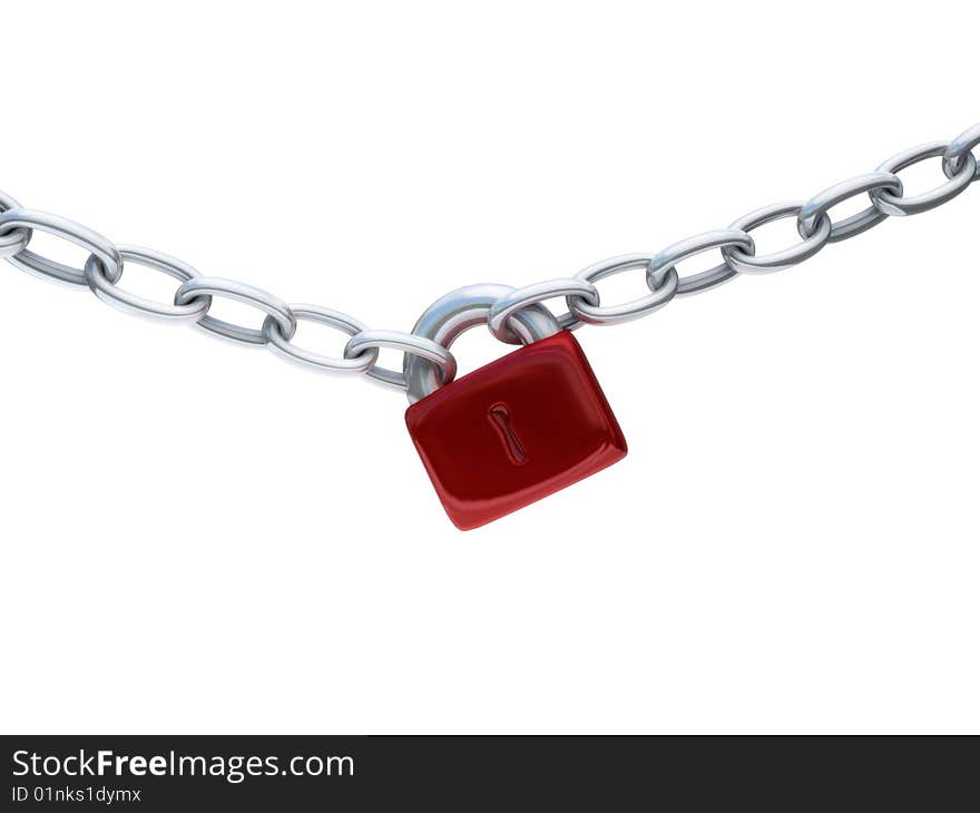 Padlock On A Chain