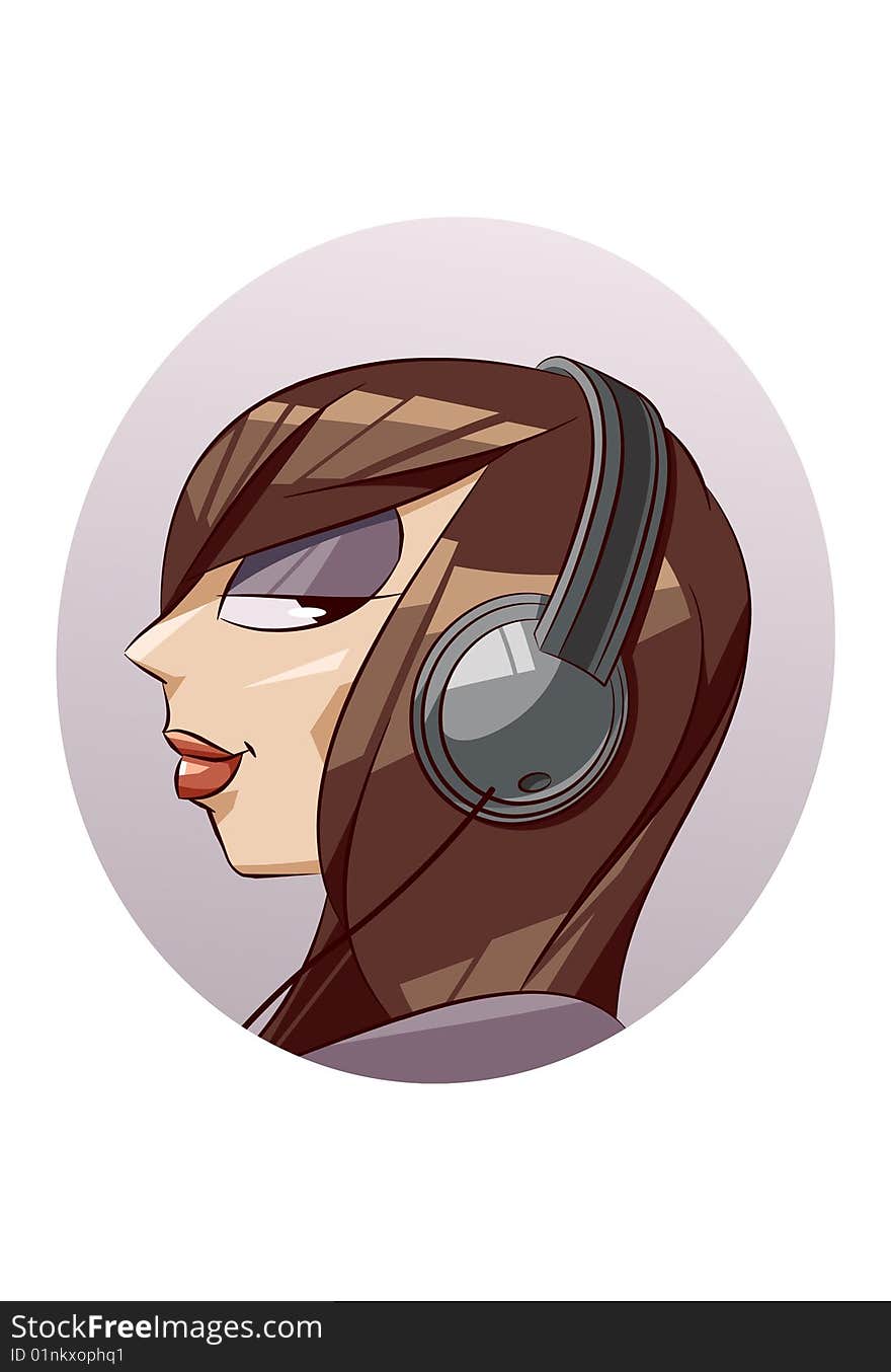 Girl With Headphones