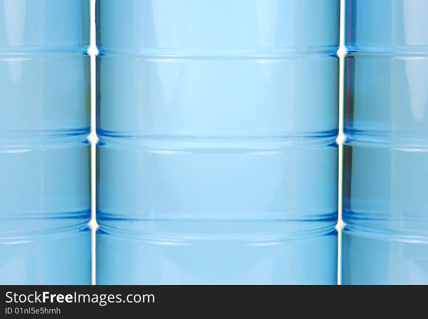 Water droplets on the surface of a bottle of bottled water. Water droplets on the surface of a bottle of bottled water