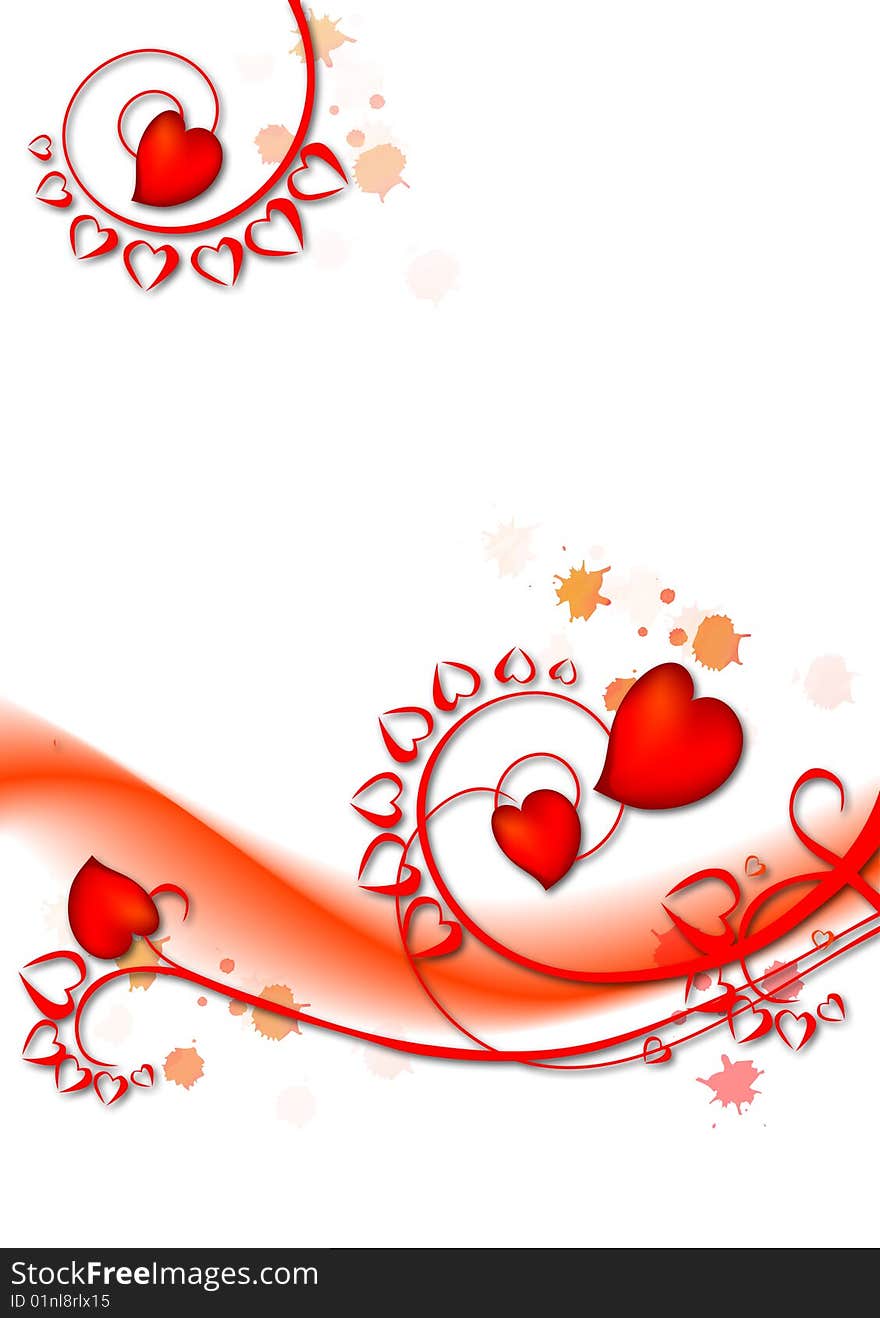 Heart Valentines Day Background