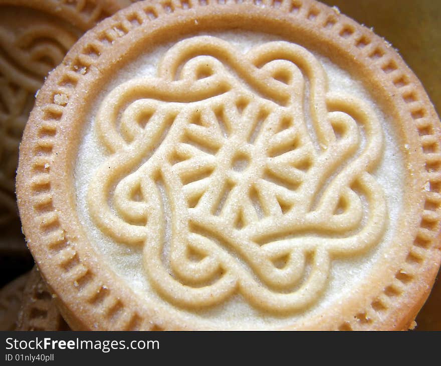 Sweet biscuits patterned, natural light