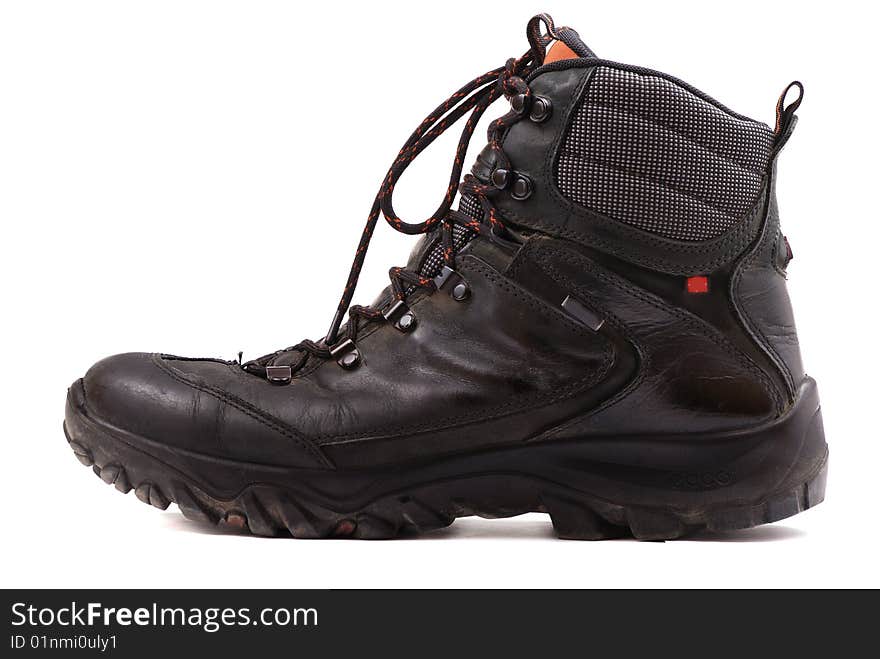 Rough leather footwear for work and productive leisure. Protection of feet in difficult conditions.