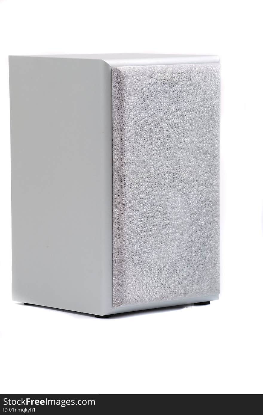 One speaker isolated on the white background