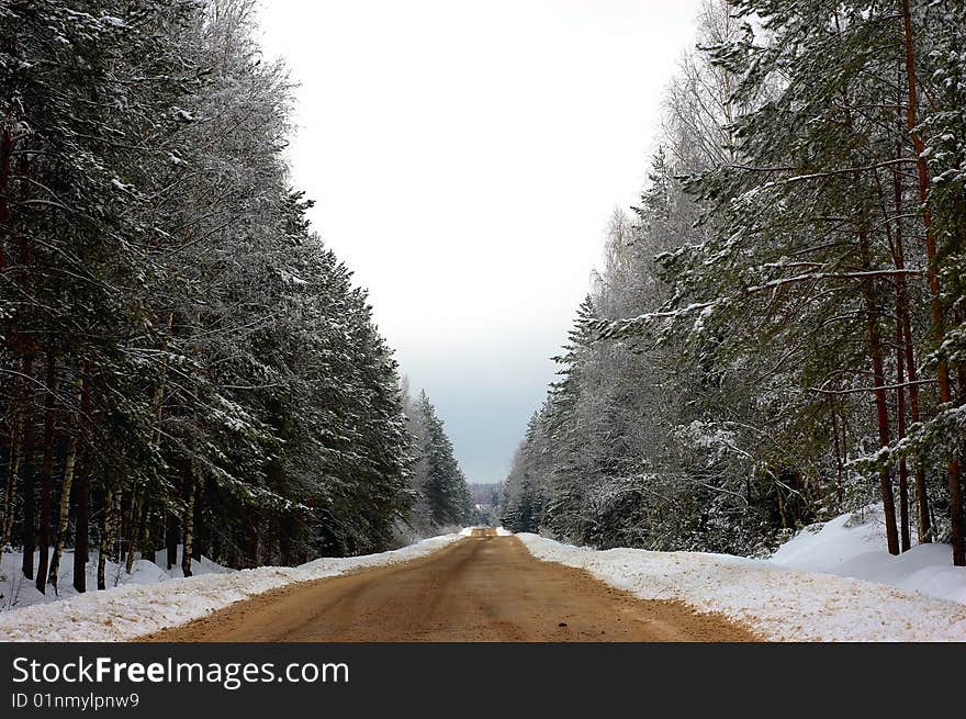 Winter road.