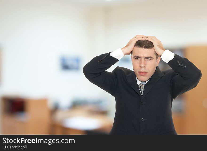 Young businessman in the office