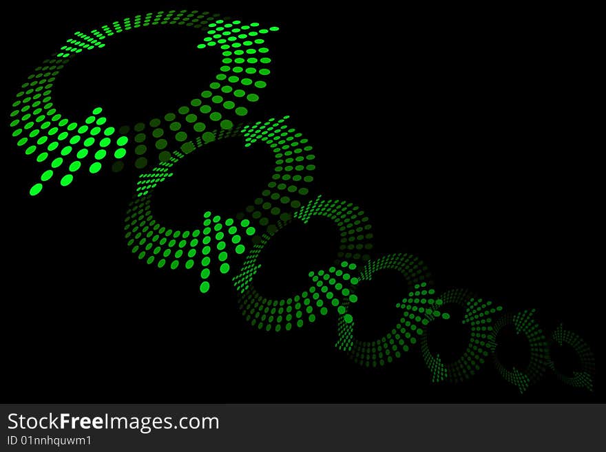 Vector illustration of abstract loops