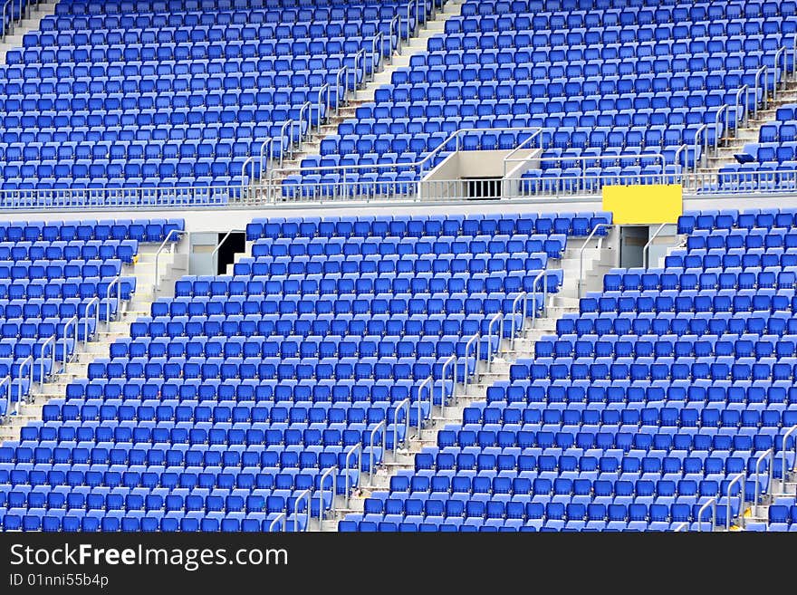 Empty seats in stadium