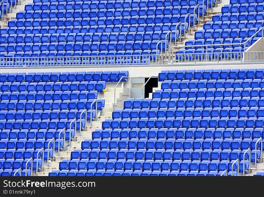 Details of empty seats in stadium