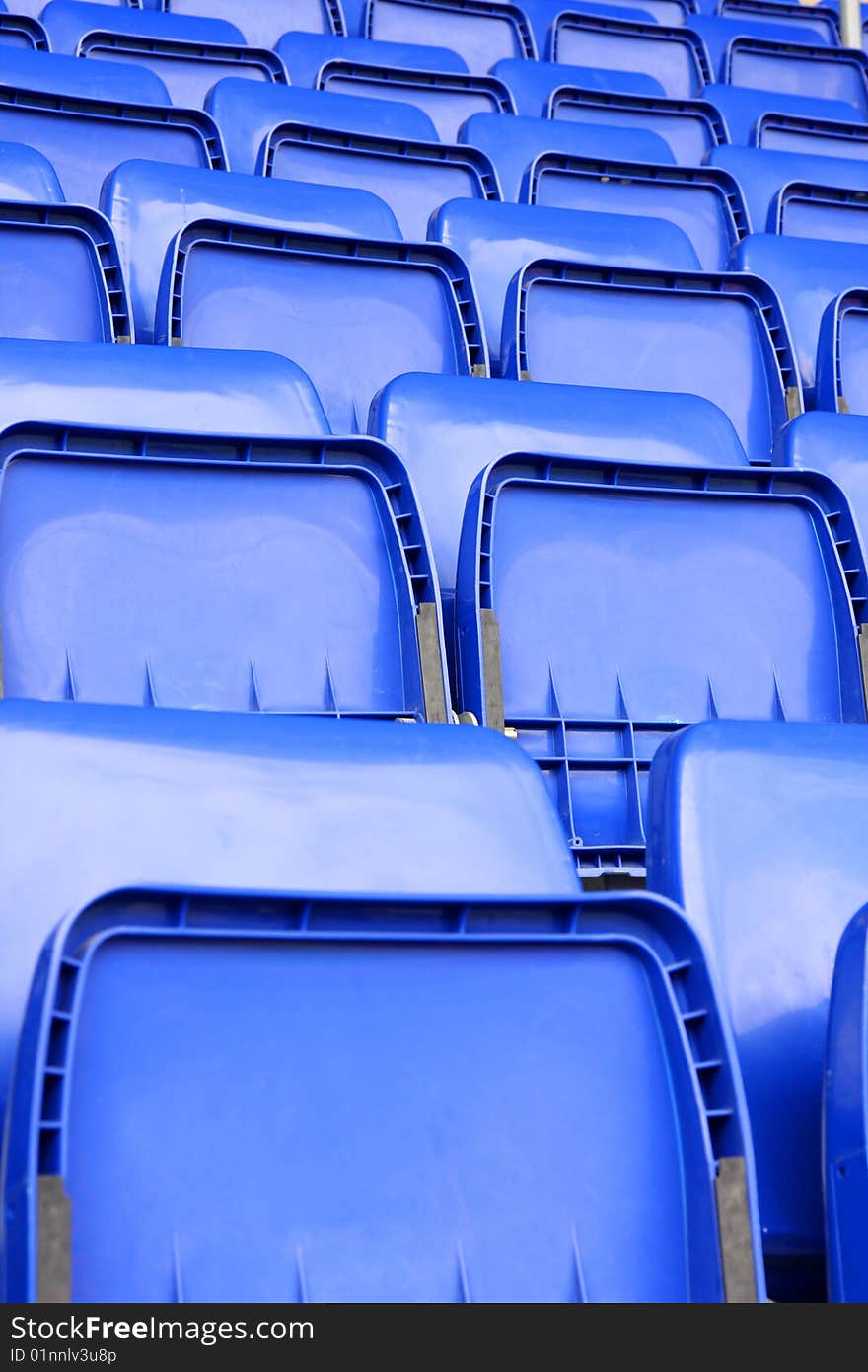 Details of empty seats in stadium