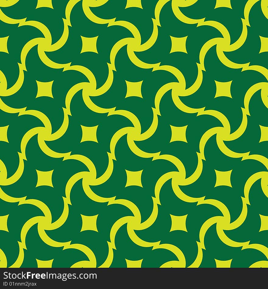 Seamless Background From Green Figures